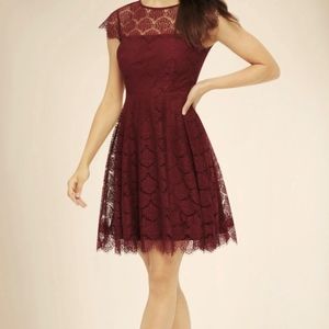 Lace Fit & Flare Dress